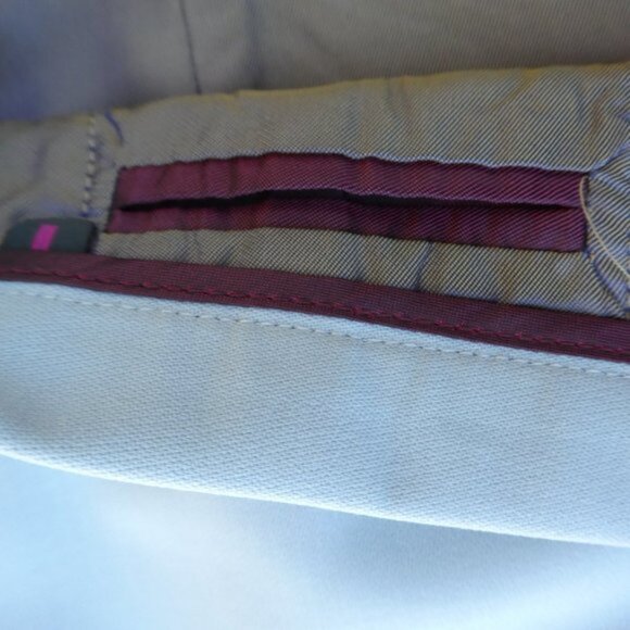 WooL Ted Baker Endurance Skirt Steel Blue Side Zip Lined Slit Career Italy 3 8 M - Picture 5 of 9